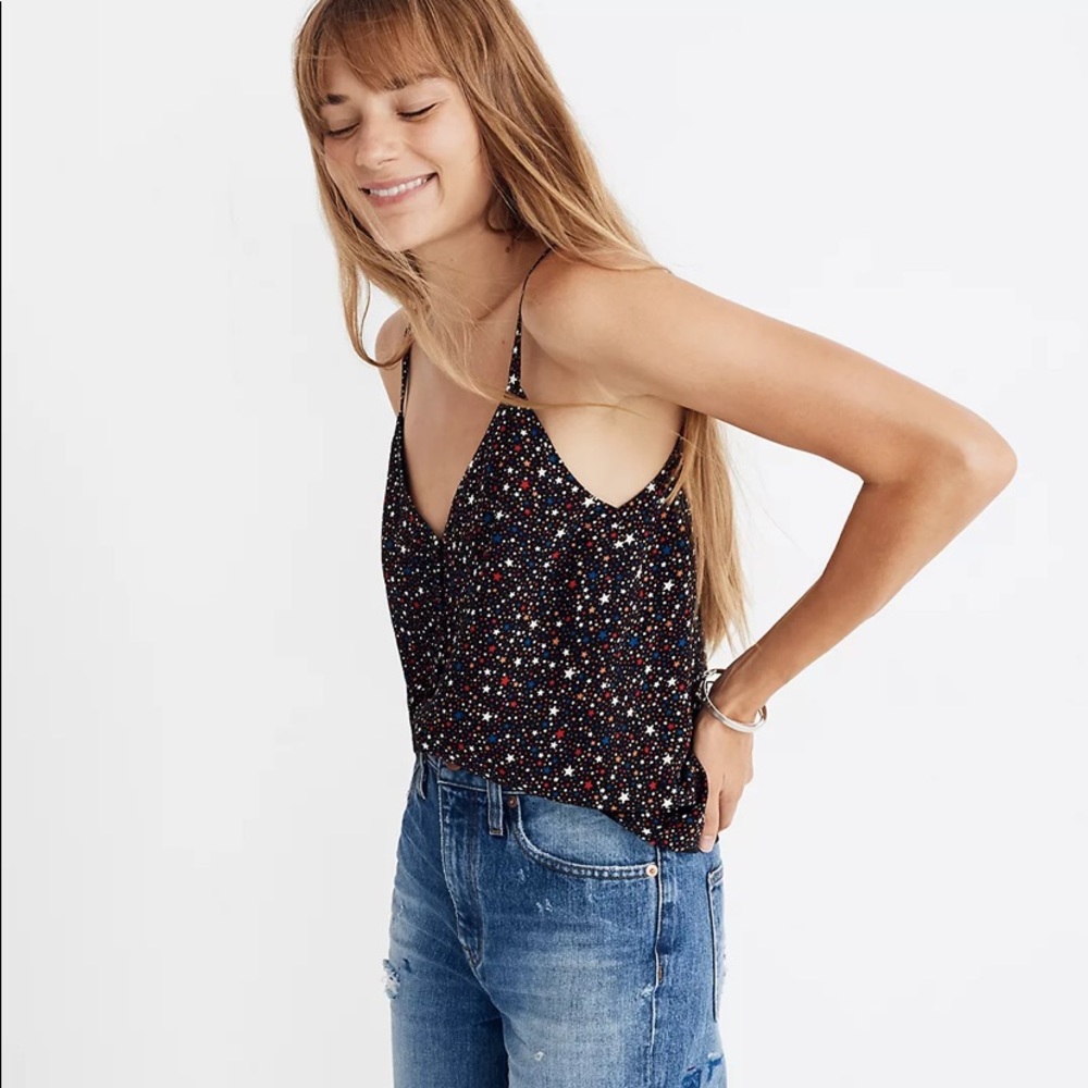 Madewell Button-Down Cami in Starry Night